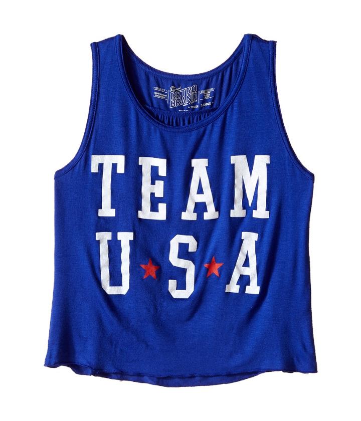 The Original Retro Brand Kids - Team Usa Rayon Swingy Tank Top