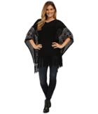 Miraclebody Jeans - Felicity Fringed Sweater Top W/ Body-shaping Inner Shell