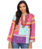 Hale Bob - Mix Master Silk Luxe Hand Beaded Blouse