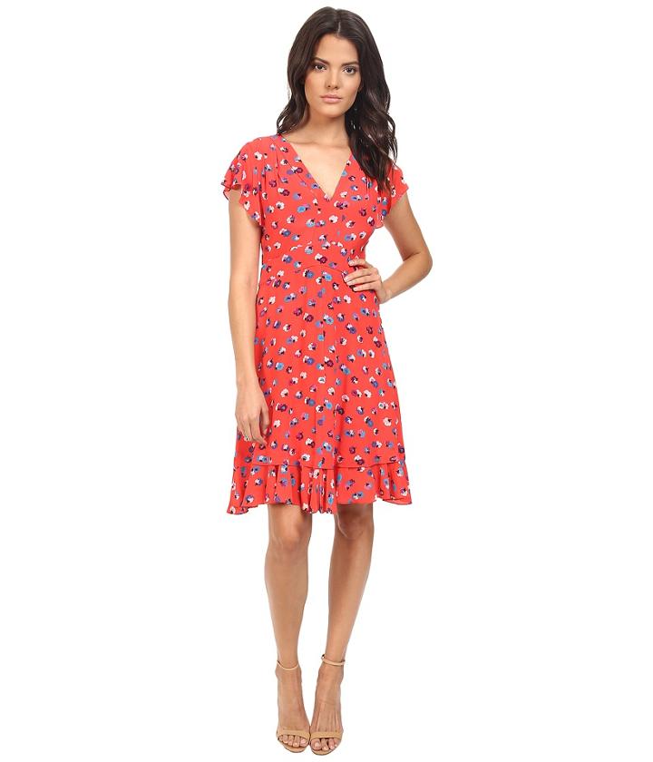 Rebecca Taylor - Sakura Floral Sleeveless V-neck Dress