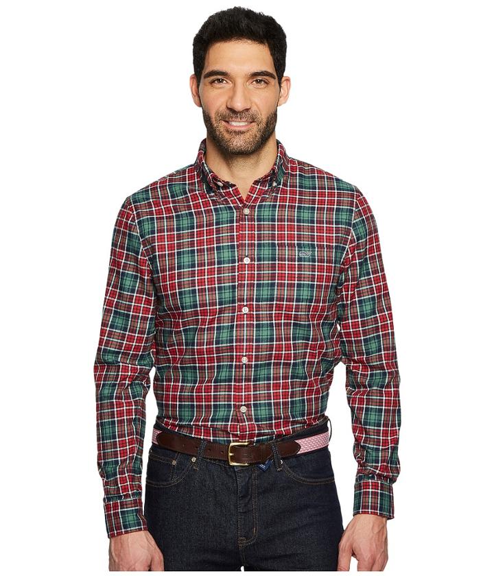 Vineyard Vines - Bold Point Slim Performance Flannel Tucker Shirt