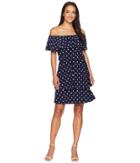 Lauren Ralph Lauren - R4 Classic Dot Lorelei Short Sleeve Day Dress