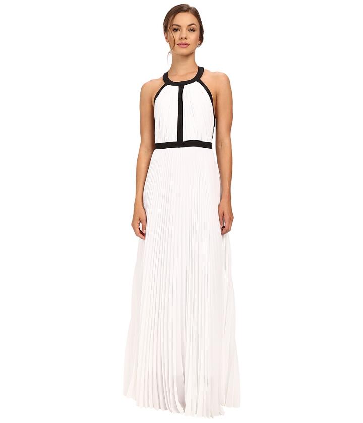 Nicole Miller - Gladiator Combo Silk Gown