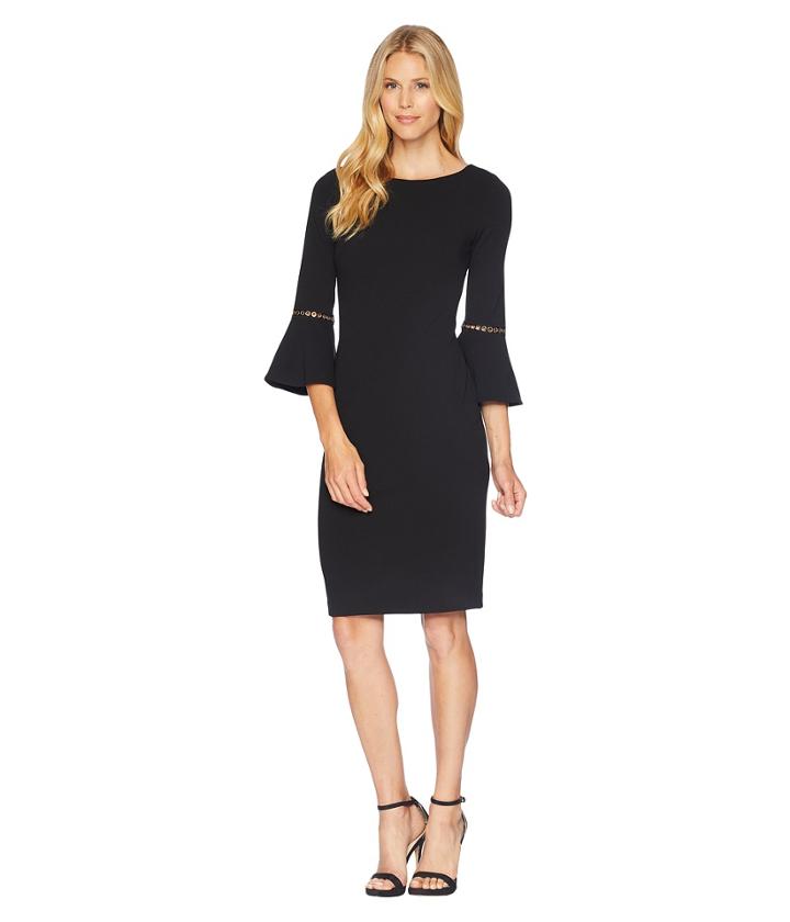 Calvin Klein - Bell Sleeve Dress With Hardwire Detail Cd8c14lj