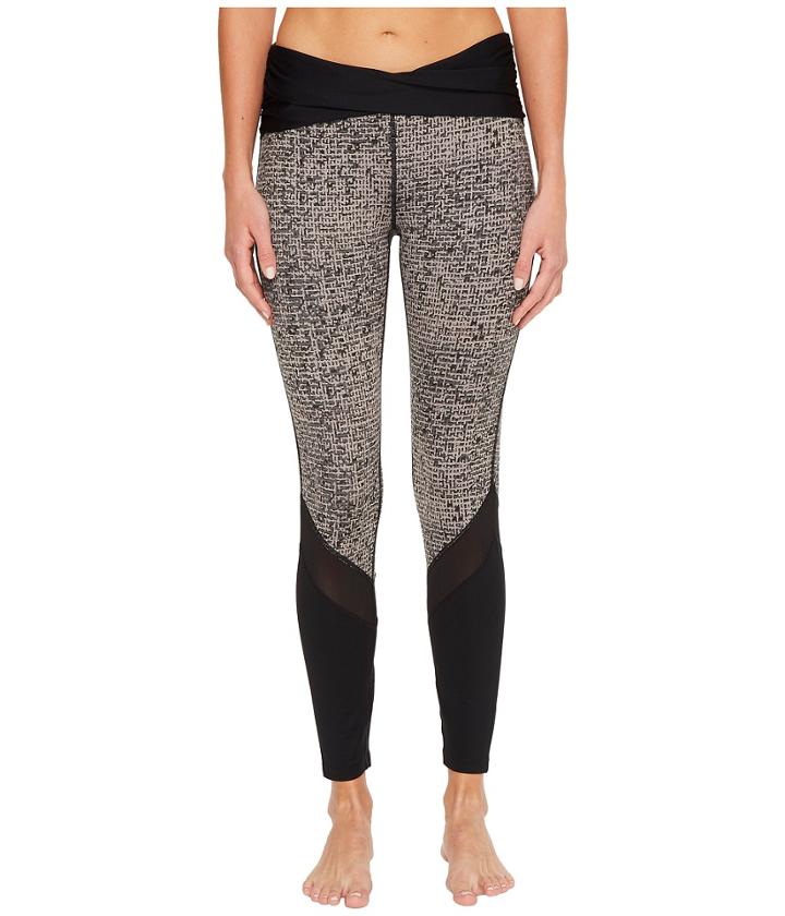 Ivanka Trump - Texture Print Rouching Active Leggings