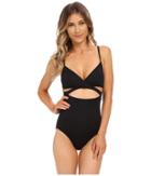Vince Camuto - Cruise Halter Maillot W/ Removable Soft Cups