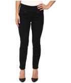 Jag Jeans Petite - Petite Amelia Pull-on Ankle In Comfort Denim In Black Void