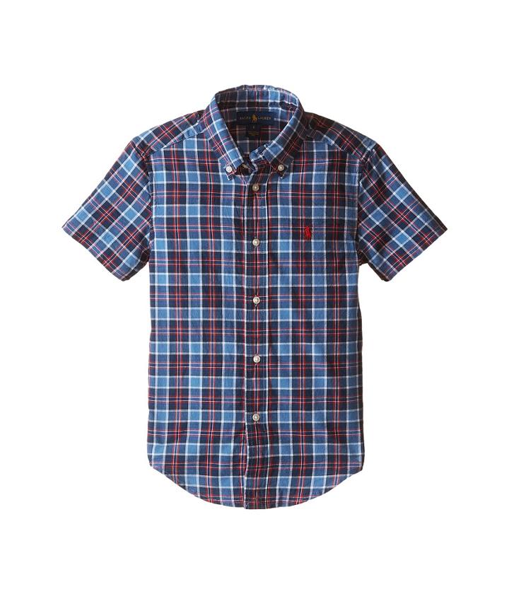 Polo Ralph Lauren Kids - Madras Short Sleeve Button Down