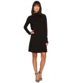 Mod-o-doc - Cotton Modal Spandex Jersey Funnel Neck Keyhole Back Swing Dress