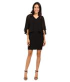 Adrianna Papell - Lined Banded Matte Jersey Sheath Dress