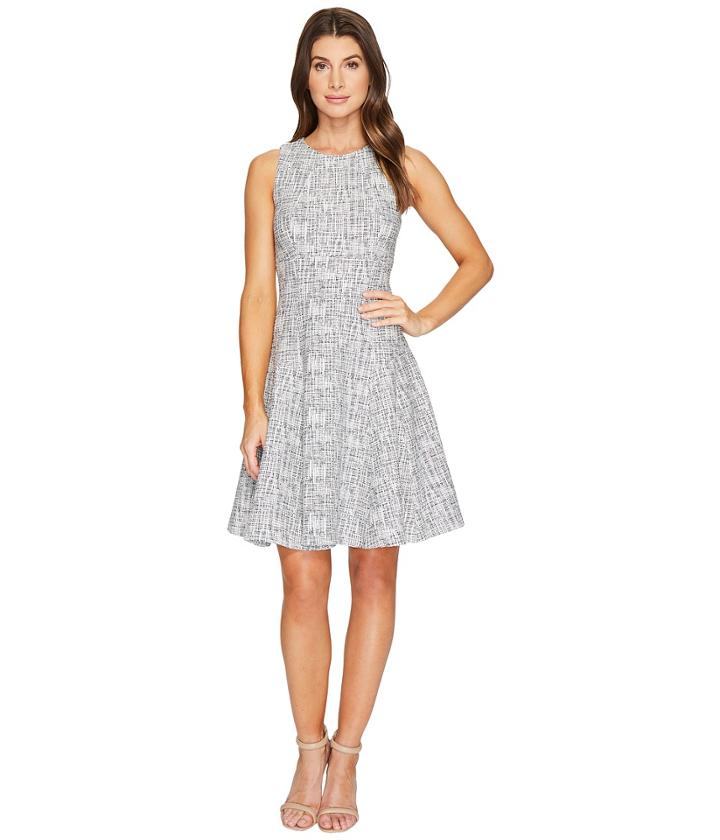 Ivanka Trump - Novelty Knit Drop Waist Dress