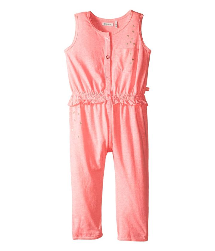 Ikks - Jersey Jumpsuit With Metallic Polka Dots Button Up Front No Snaps