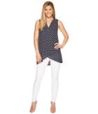 Ivanka Trump - Printed Georgette Tunic With Hardware Detail