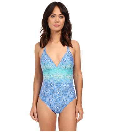 La Blanca - Tile We Meet Again Strappy Back One-piece