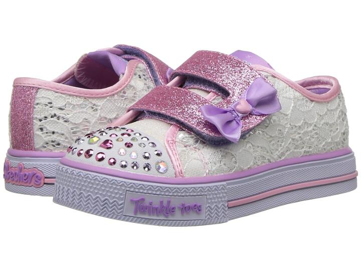 Skechers Kids - Twinkle Toes: Shuffles - Sweet Steppers 10897n Lights