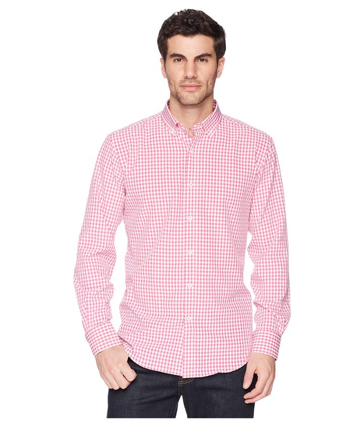 Bugatchi - Long Sleeve Button Down Collar Woven Shaped