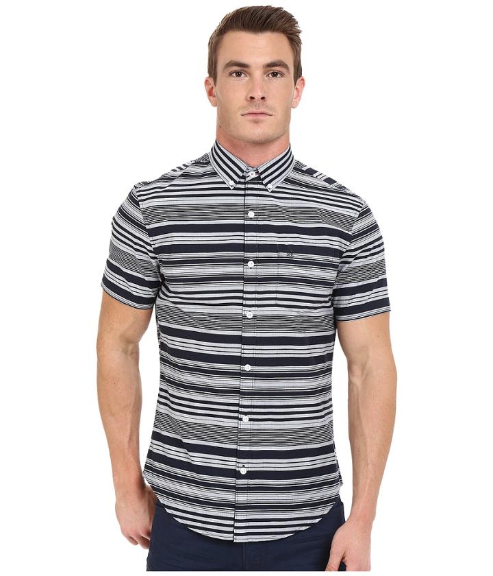 Original Penguin - Short Sleeve Stripe Printed End On End