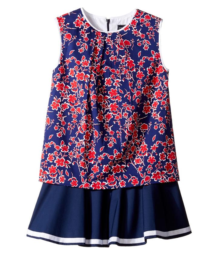 Oscar De La Renta Childrenswear - Graphic Floral Cotton Multi Layer Dress