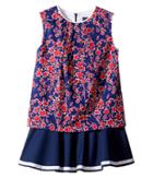 Oscar De La Renta Childrenswear - Graphic Floral Cotton Multi Layer Dress