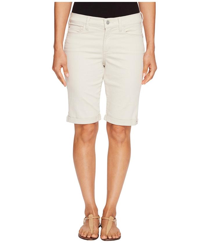 Nydj Petite - Petite Briella Roll Cuff Shorts In Clay