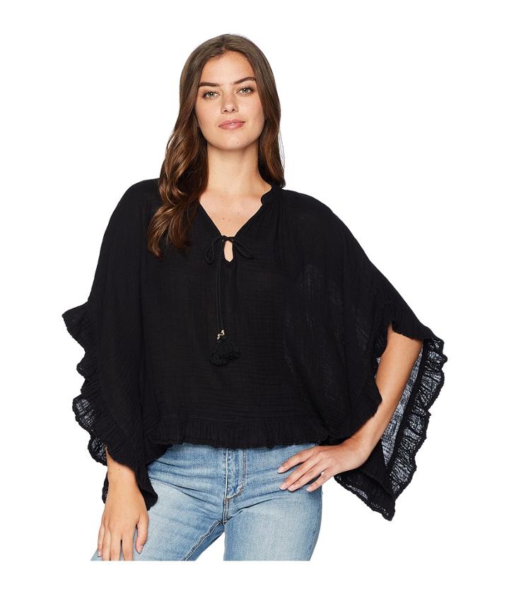 Michael Stars - Double Gauze Ruffle Poncho