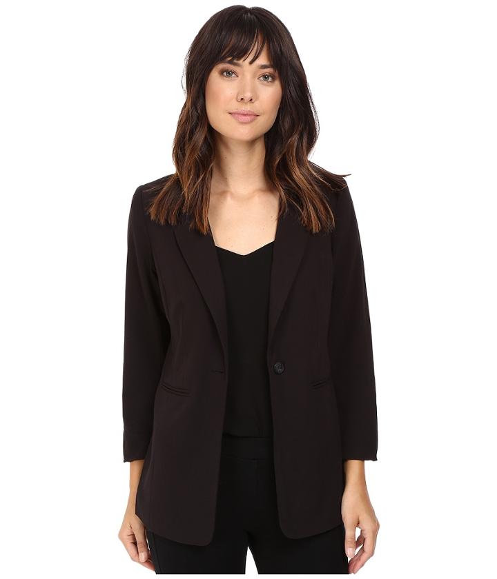 Kensie - Stretch Crepe Longer Blazer Ks8k2s44