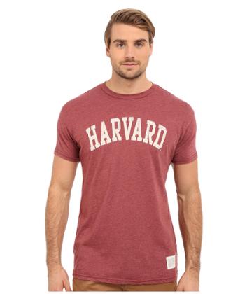 The Original Retro Brand - Short Sleeve Heathered Harvard Tee