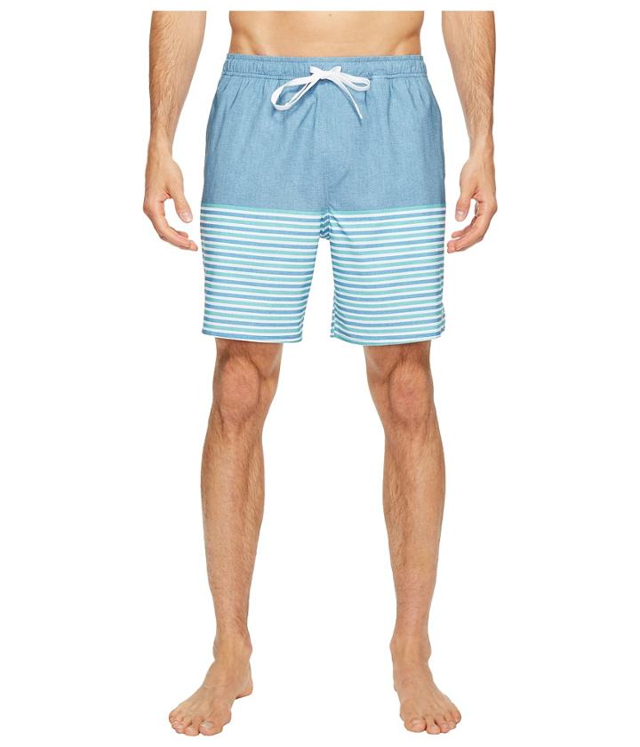 Quiksilver Waterman - Breezy Stripe Volley Shorts