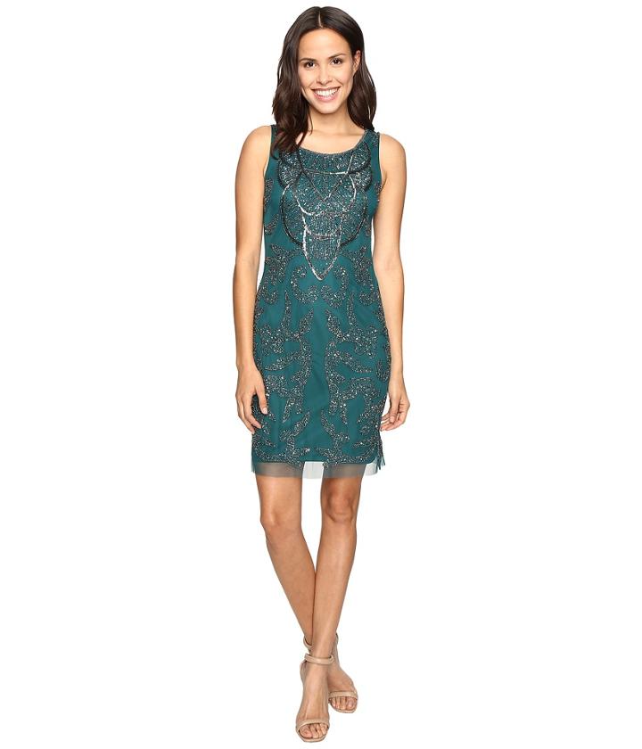 Adrianna Papell - Sleeveless Shift Short Dress