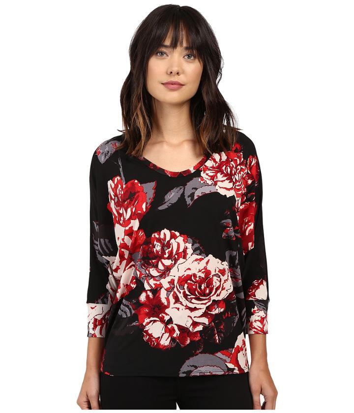 Karen Kane - Rose Print Dolman Top