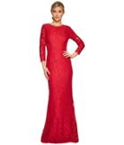 Adrianna Papell - Long Seeve Lace Mermaid Gown