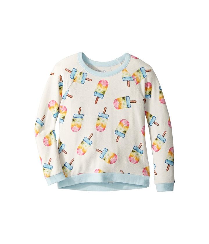 Chaser Kids - Cozy Fleece Painted Popsicles Raglan Sweatshirt