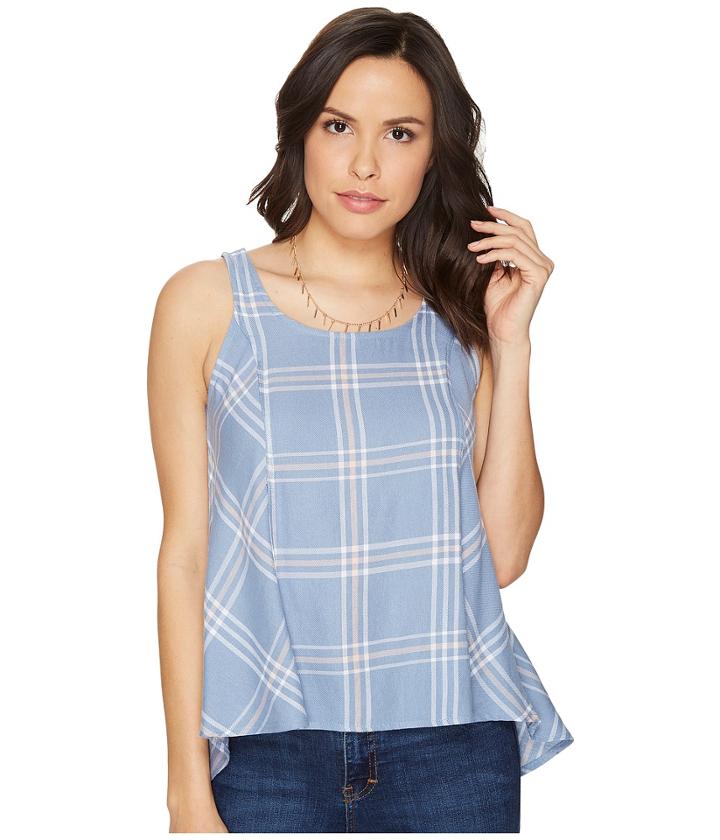 Jack By Bb Dakota - Euphrasia Sot Plaid Button Back Tank Top