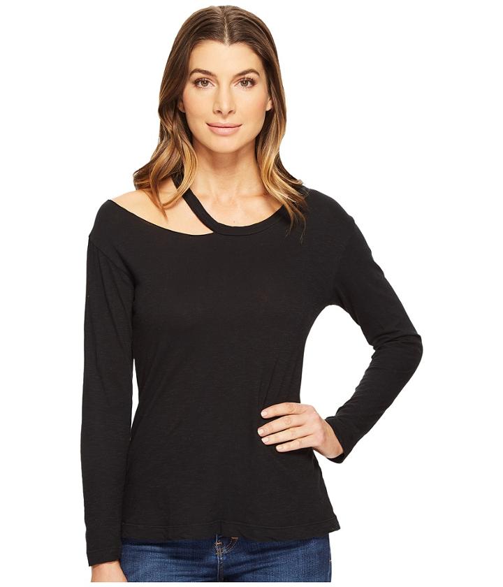 Lna - Torn Shoulder Long Sleeve