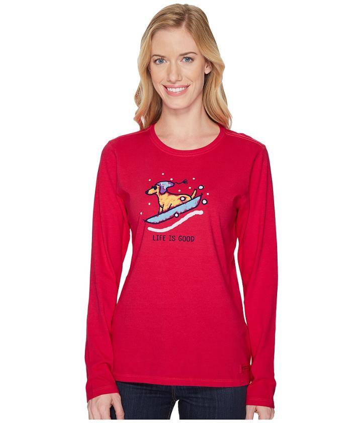 Life Is Good - Rocket Sled Long Sleeve Crusher Tee