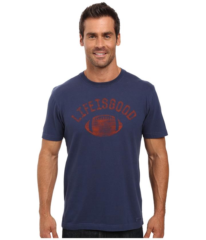Life Is Good - Life Is Good Football Crusher Tee