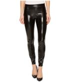 Blank Nyc - Shiny Vegan Leather High-rise Pull-on Leggings In Smoke And Mirrors