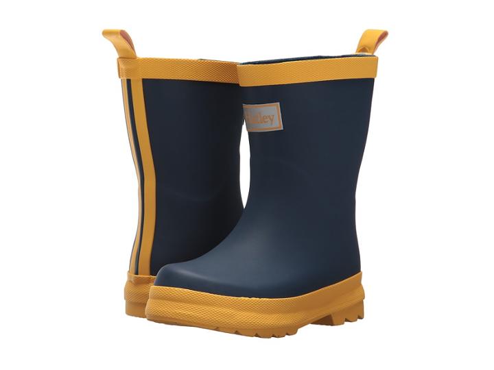 Hatley Kids - Navy And Yellow Rain Boots