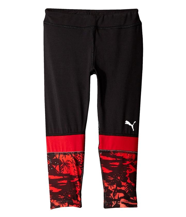 Puma Kids - Cropped Tights W/ Print