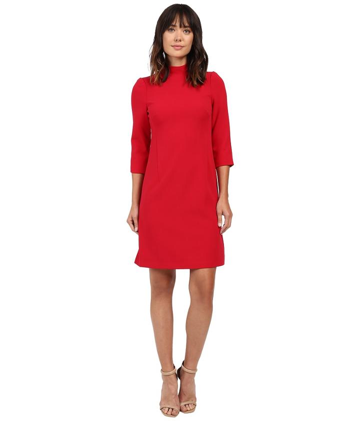 Ellen Tracy - Mock Neck Sheath Dress