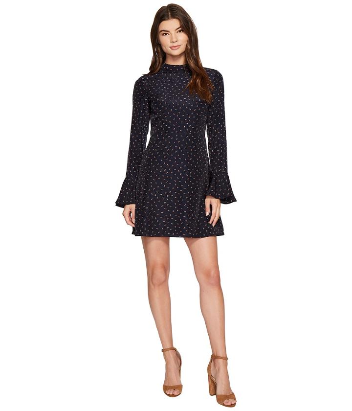 J.o.a. - Bell Sleeve Open Back Dress