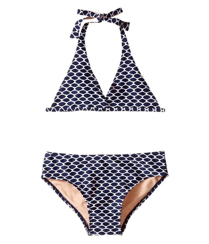 Toobydoo - Navy/white Pattern String Bikini