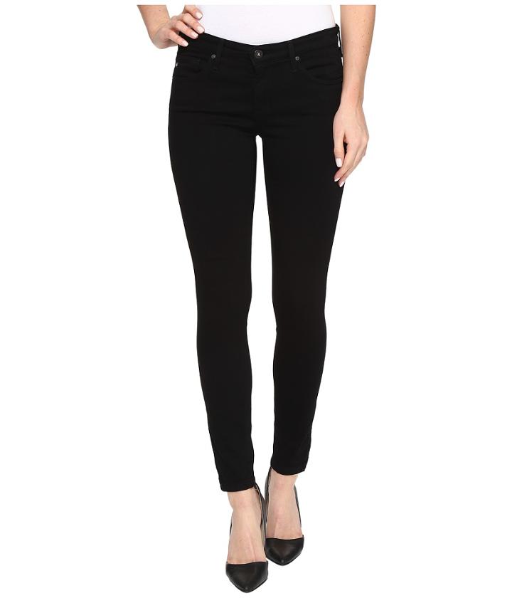 Ag Adriano Goldschmied - Zip-up Leggings Ankle In Super Black
