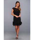 Jessica Simpson - S/s Lace Dress W/ Feather Hem