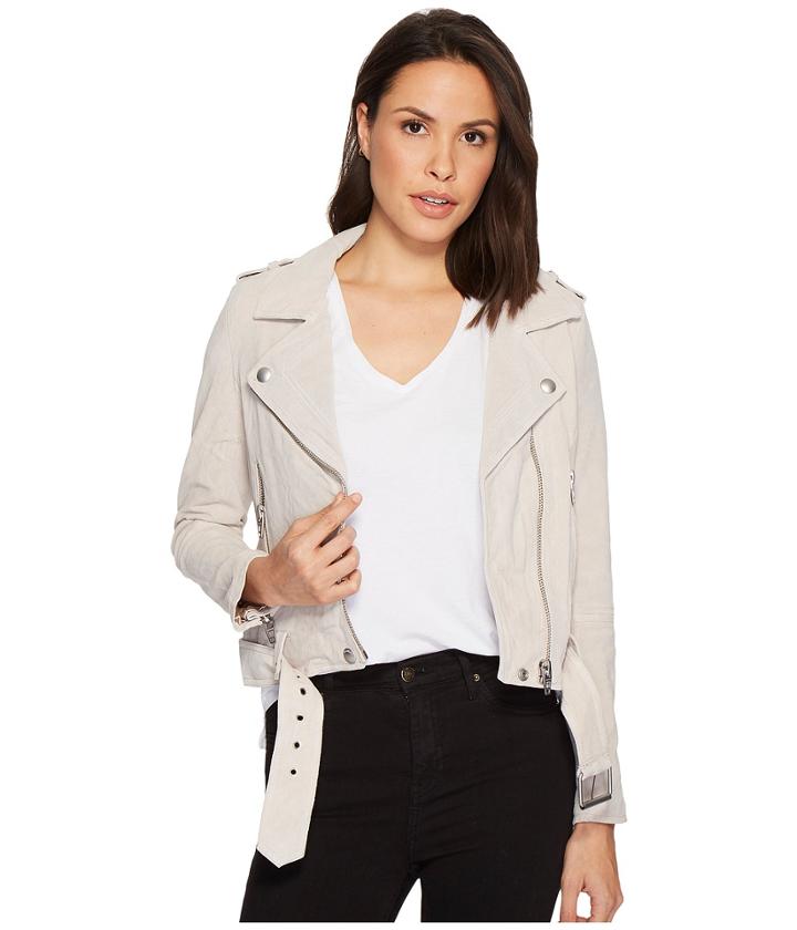 Blank Nyc - Real Suede Moto Jacket In Blondie