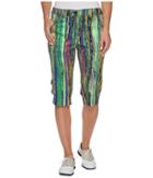 Jamie Sadock - Skinnyliscious Parfait Print Fly Front 24.5 In. Knee Capris