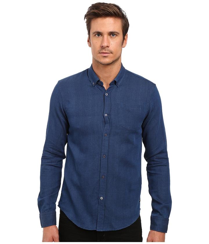 Scotch &amp; Soda - One-pocket Denim Look Shirt