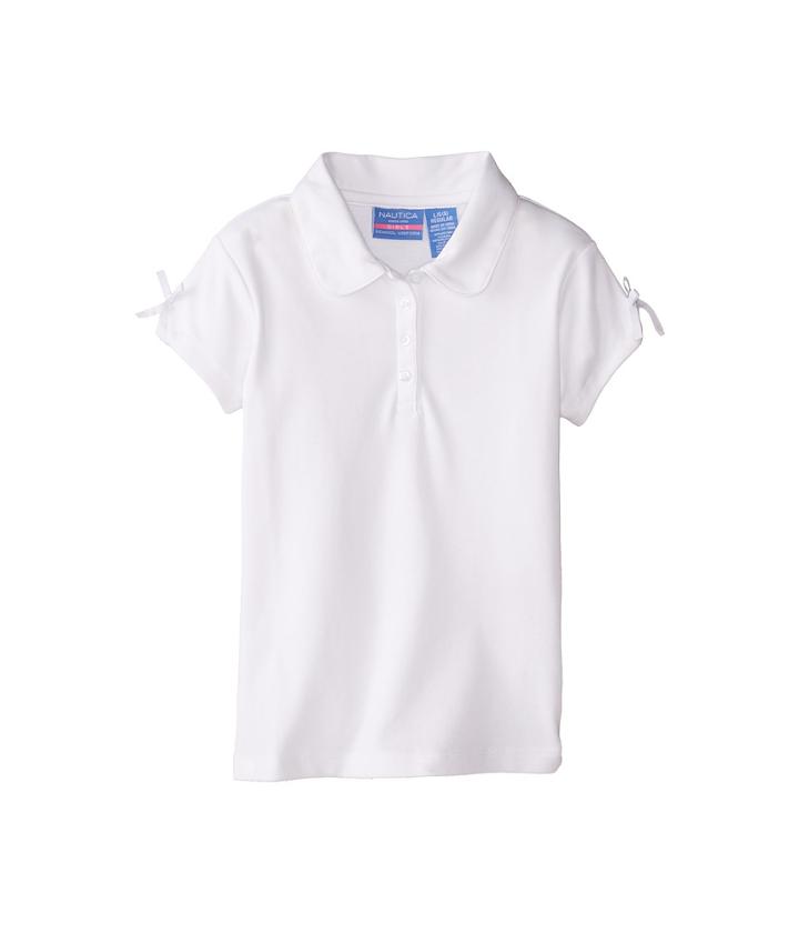 Nautica Kids - Polo With Ruffle Bow Sleeve