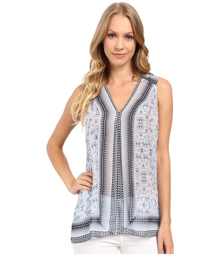Lucky Brand - Printed Border Tank Top