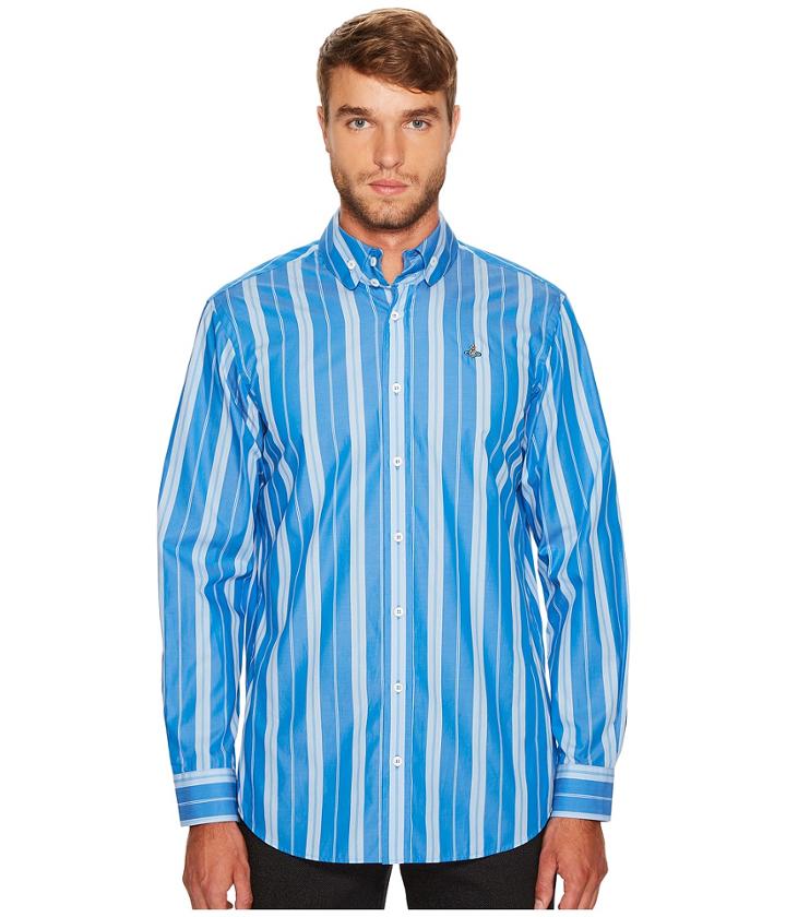 Vivienne Westwood - Andreas Stripe Two-button Krall Shirt